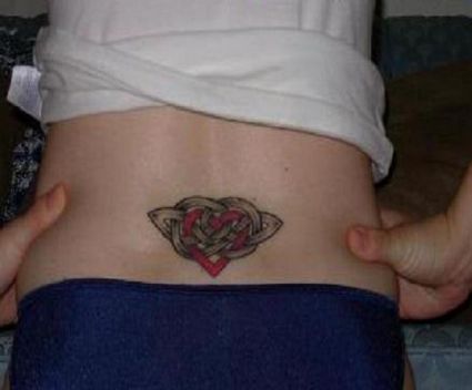 Celtic Knot Lower Back Tattoo